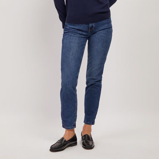 High Rise Mom Oliver Jeans Light/Medium Blue The Mom Jean jeans
