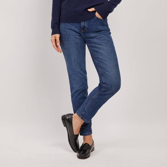 High Rise Mom Oliver Jeans Light/Medium Blue The Mom Jean jeans