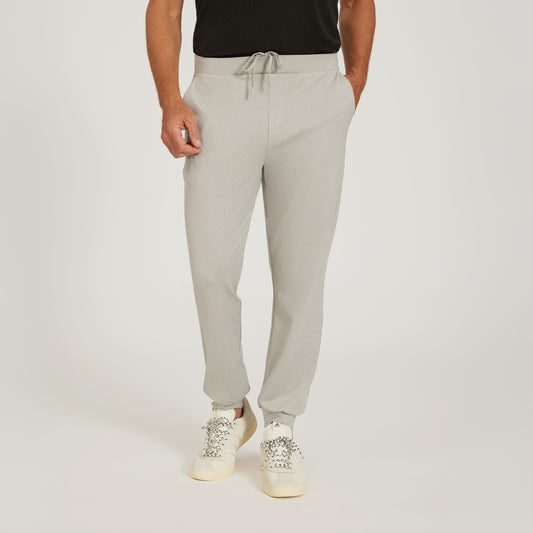 Performance Stretch Jogger Silver Gray Heather Tapered pants