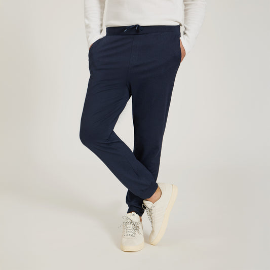Performance Stretch Jogger Navy Heather Tapered pants
