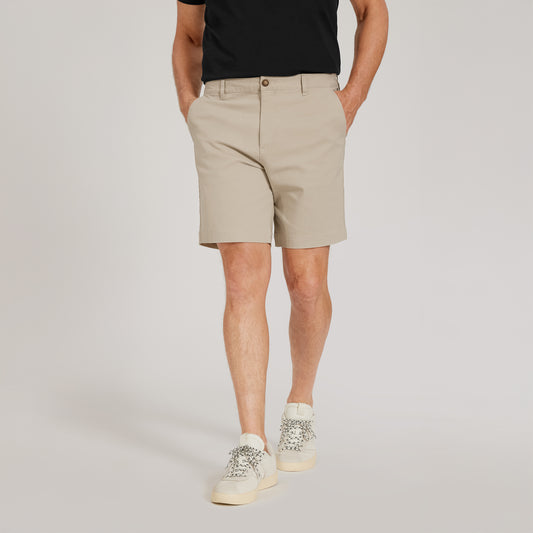 Stretch Chino Short Ecru slim-shorts shorts