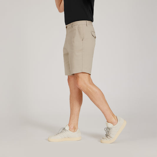 Stretch Chino Short Ecru slim-shorts shorts