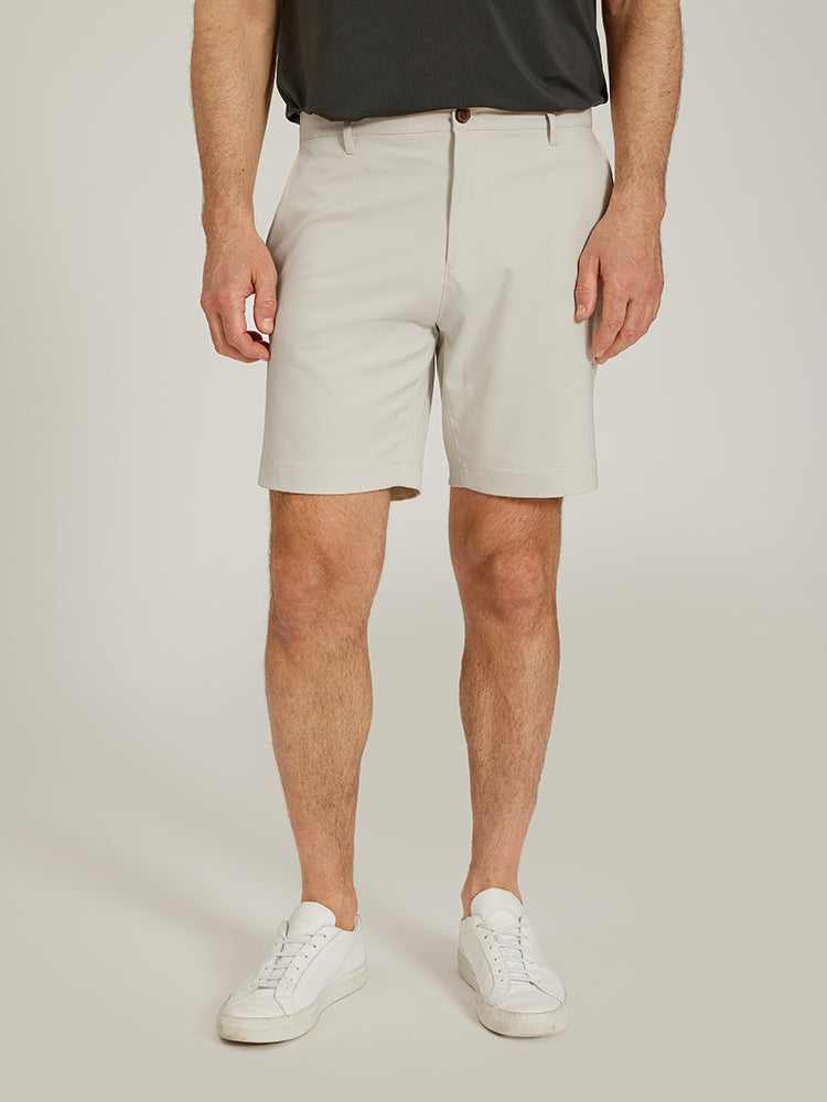 Men wearing Black Tech Shorts shorts