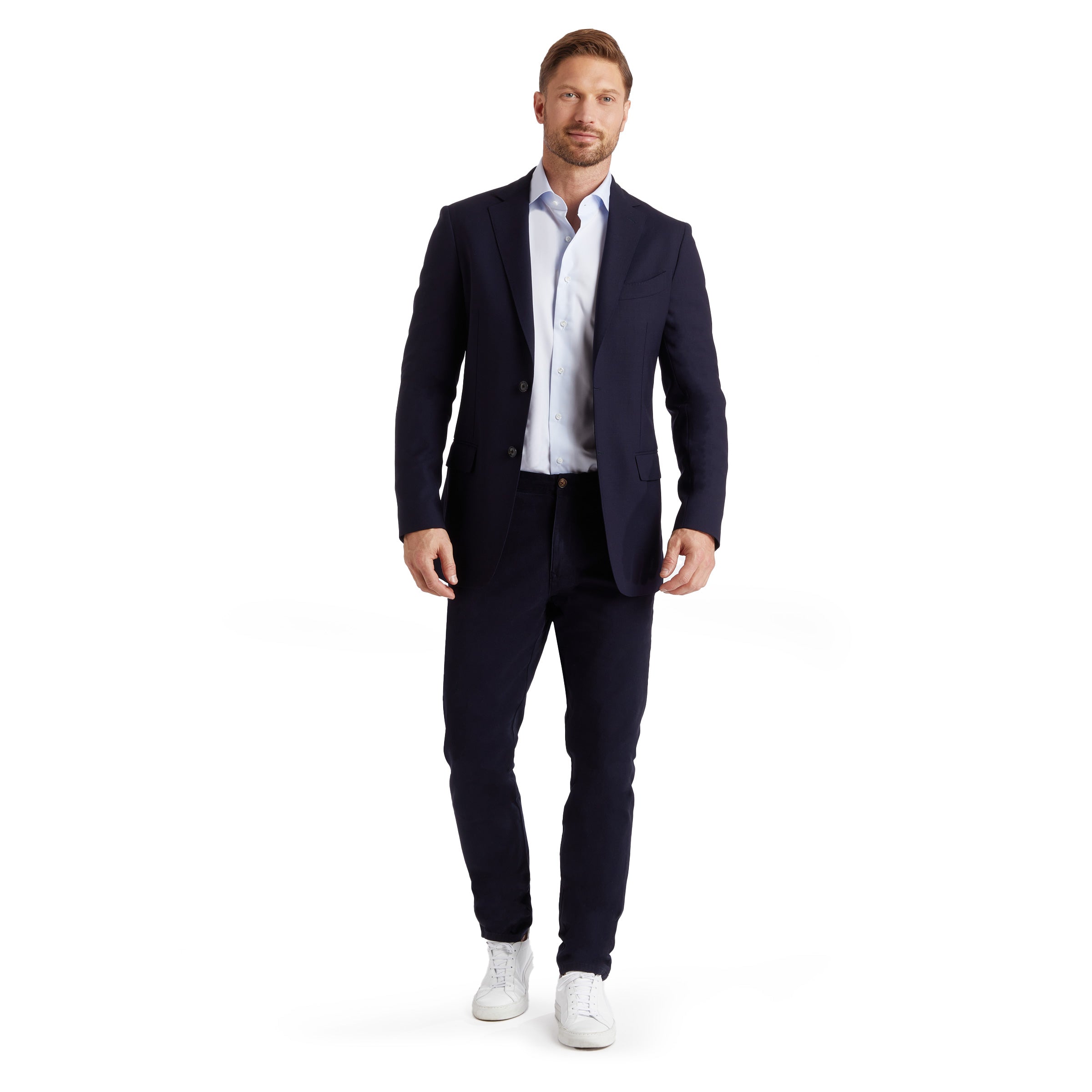 Men wearing Azul marino Everyday Comfort Slim Chino Pants