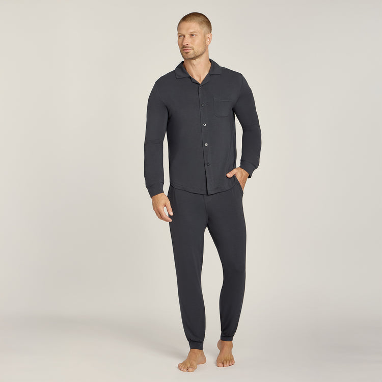 Men wearing Dark Gray Pajama Pants