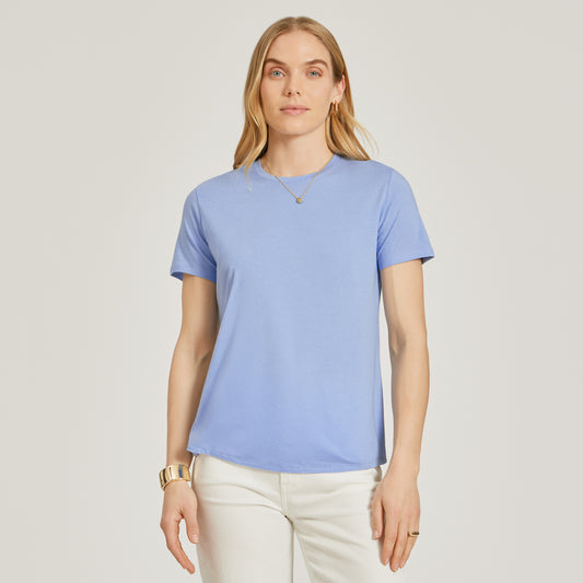 Relaxed Crew Marcy Tee Hydrangea Crew tees