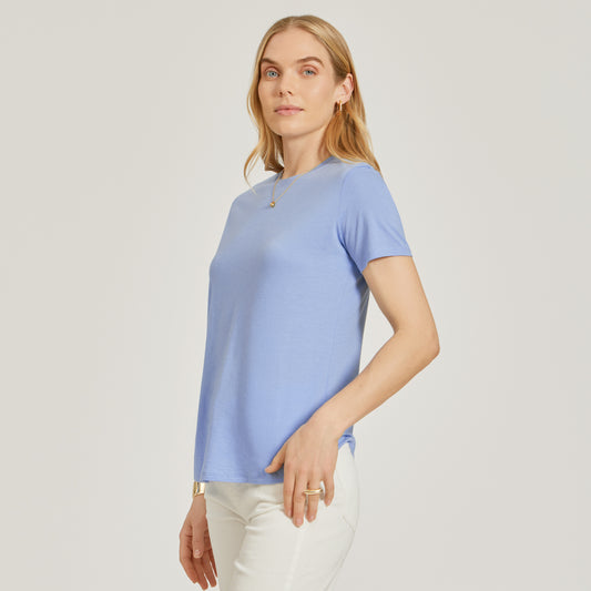 Relaxed Crew Marcy Tee Hydrangea Crew tees