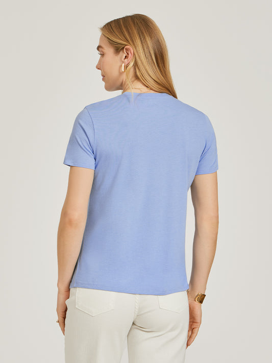 Relaxed Crew Marcy Tee Hydrangea Crew tees