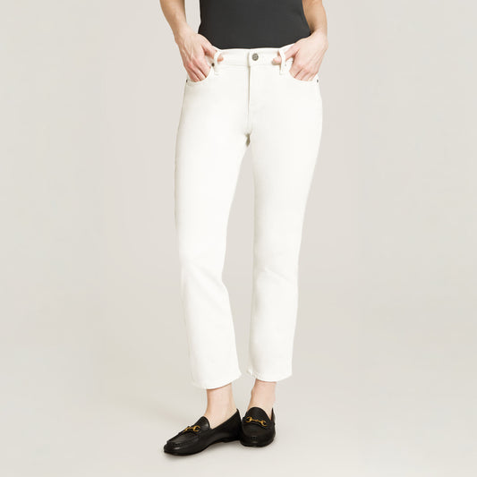 Mid Rise Slim Straight Lloyd White Slim Straight jeans