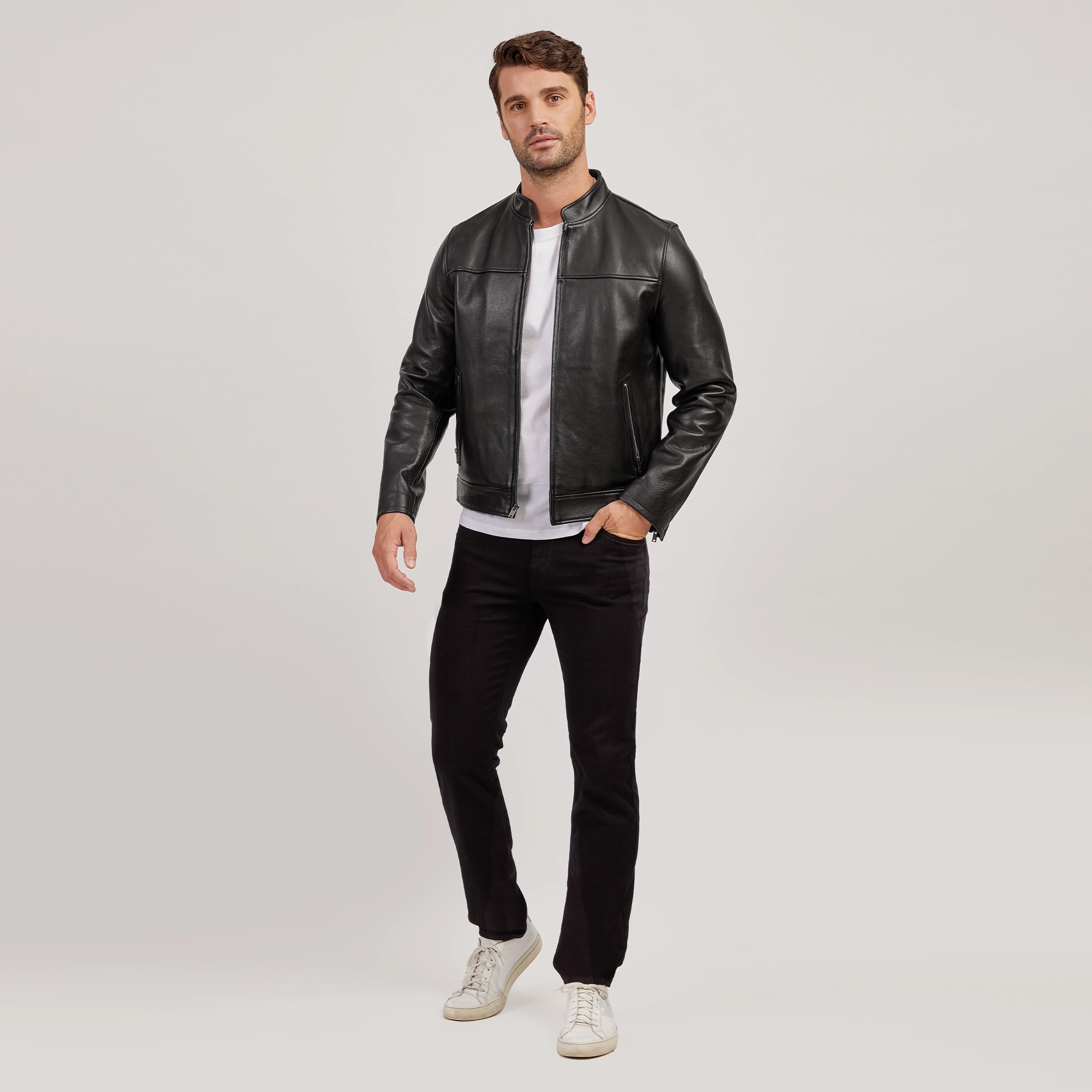 Men wearing Black Slim Jay Jeans