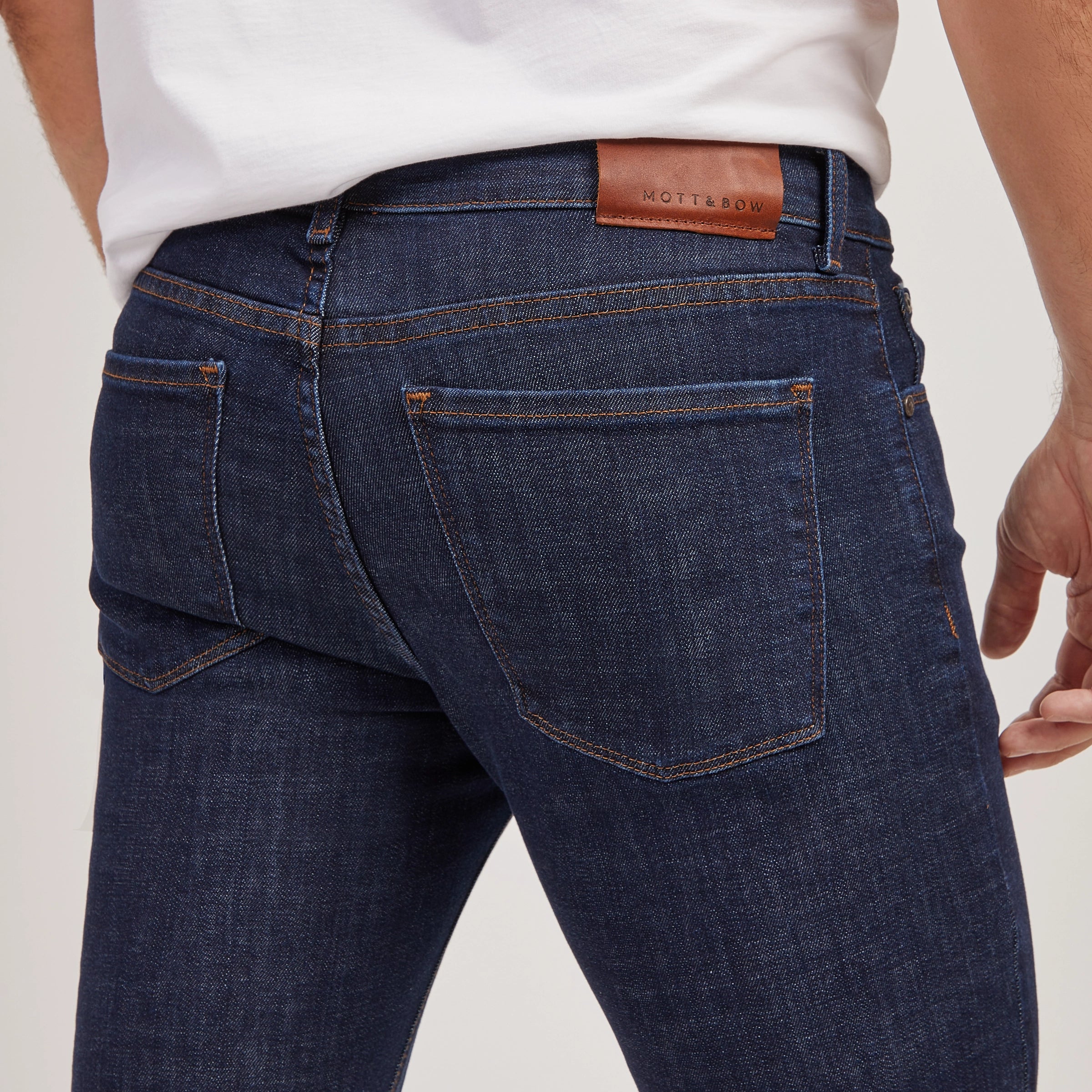 Men wearing Azul oscuro Straight Wooster Jeans