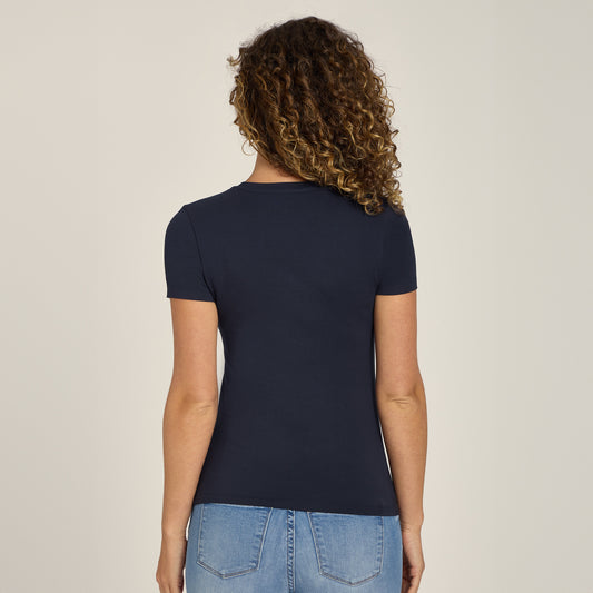Second Skin Crew Tee Navy Crew tees