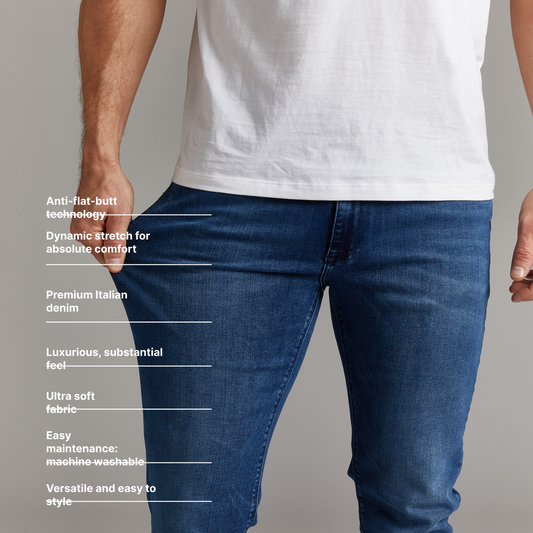Skinny Staple Jeans Bleu Médium Skinny jeans