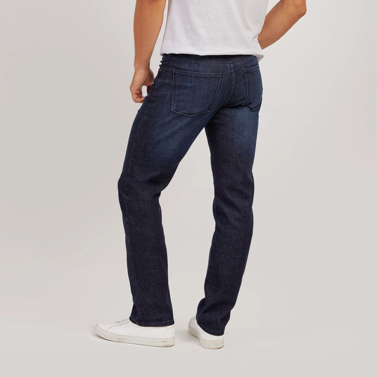 Men wearing Medium/Dark Blue Straight Crosby Jeans