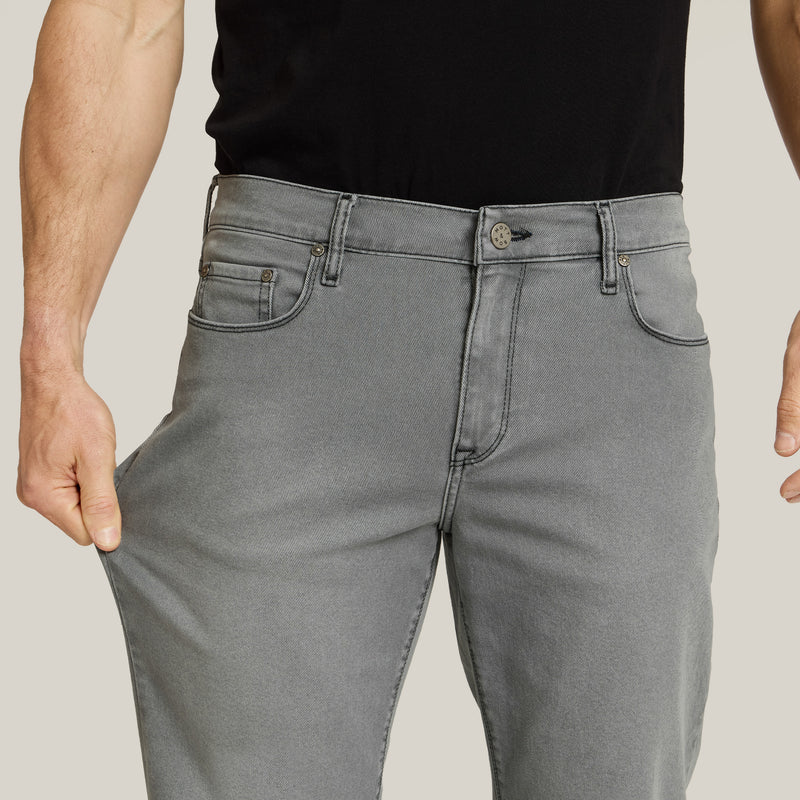 Men wearing Light Gray The Gray Edit Straight jeans