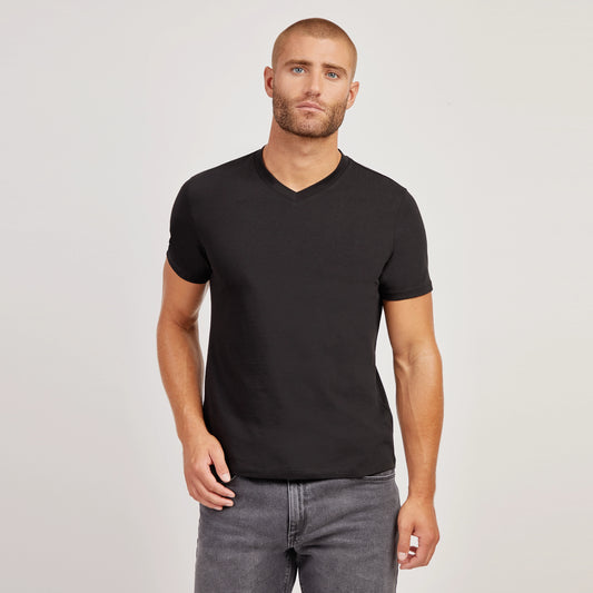 Classic V-Neck Driggs Tee Black V-Neck tees