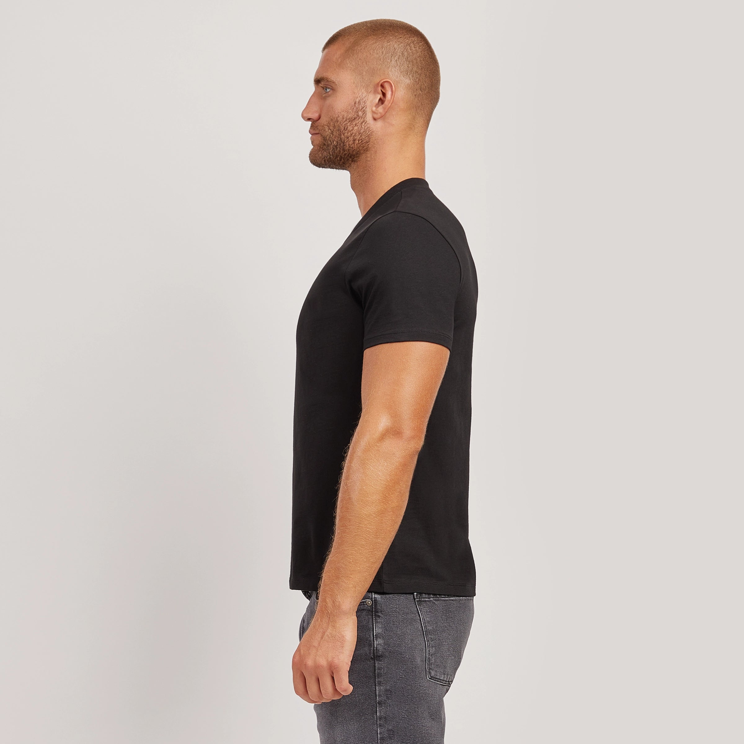 Men wearing Negro Classic V-Neck Driggs Tee