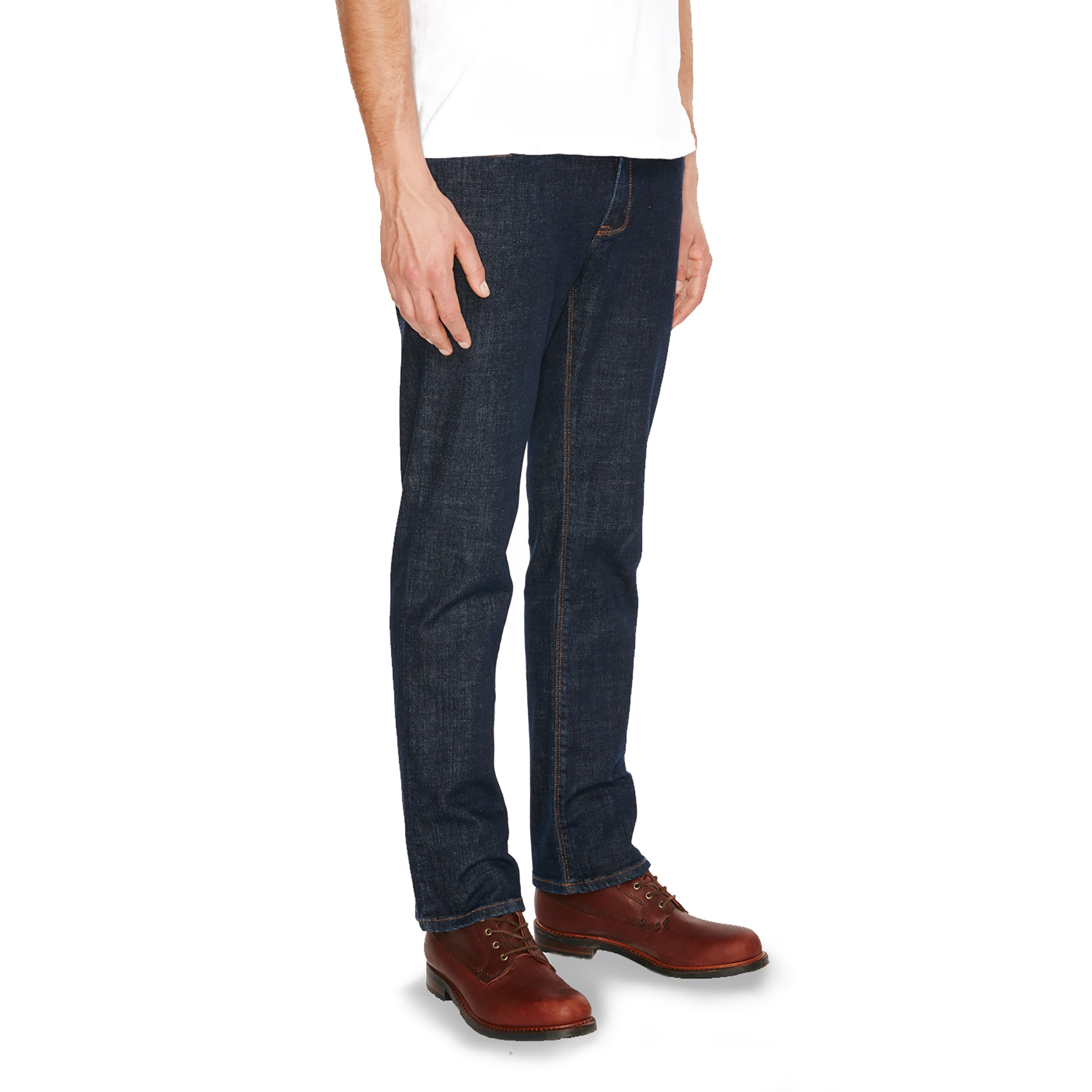 Men wearing Azul oscuro Straight Wooster Jeans