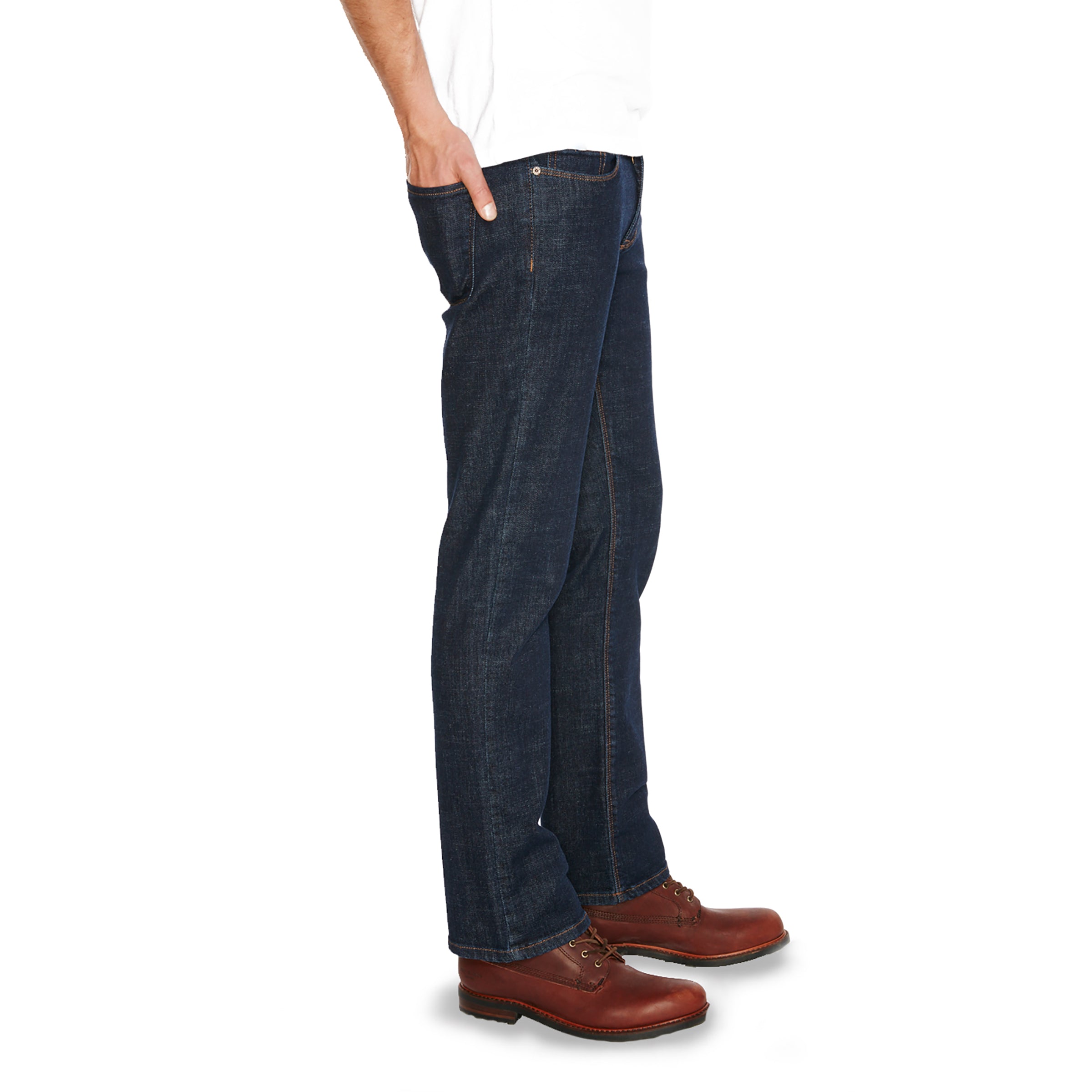 Men wearing Azul oscuro Straight Wooster Jeans
