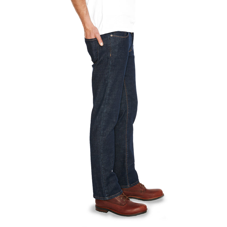 Men wearing Azul oscuro Straight Wooster Jeans