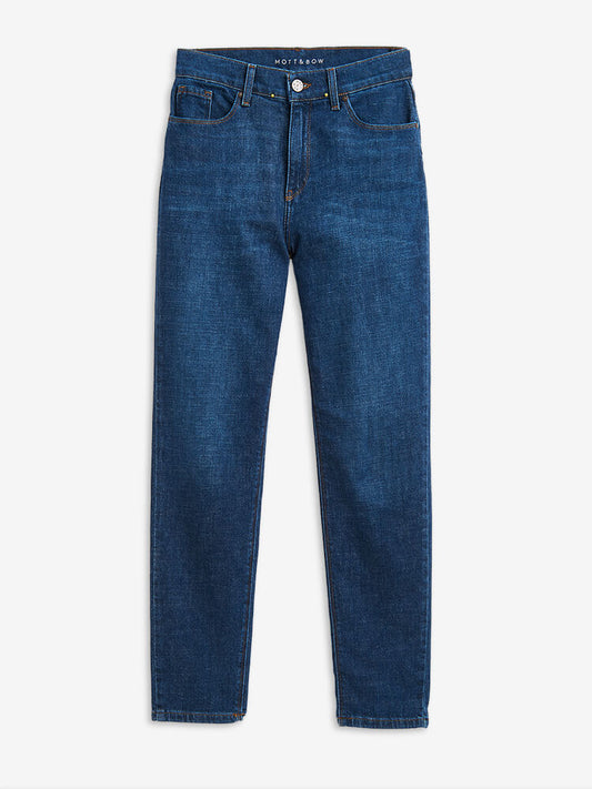 High Rise Mom Charlton Jeans Medium/Dark Blue The Mom Jean jeans