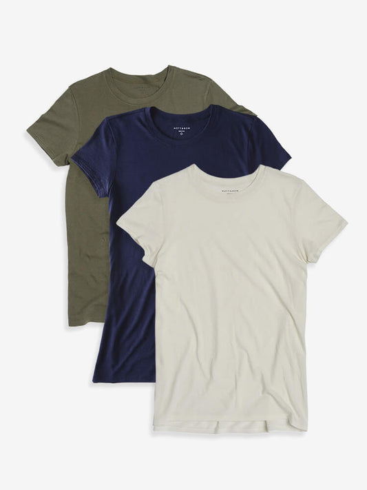 Fitted Crew Marcy 3-Pack Military Green/Navy/Vintage White bdl3_women_crew_tee tees