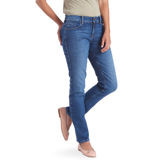 Mid Rise Slim Straight Grand Jeans Medium Blue Slim Straight jeans