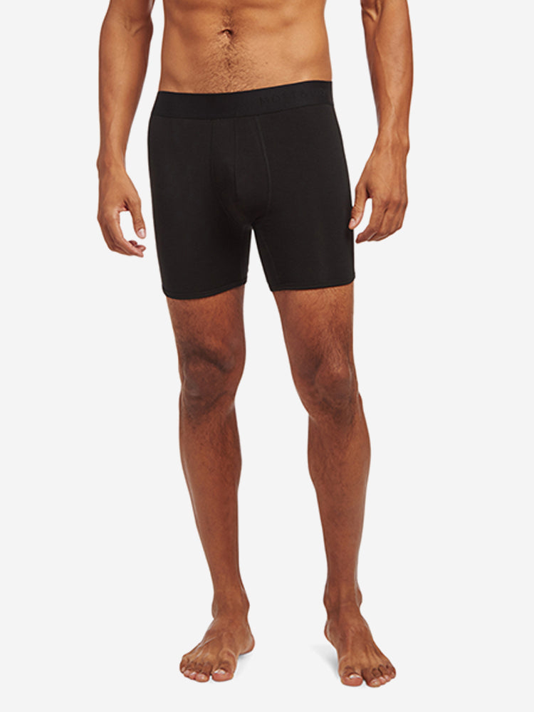Men wearing Black Second Skin Boxer Brief