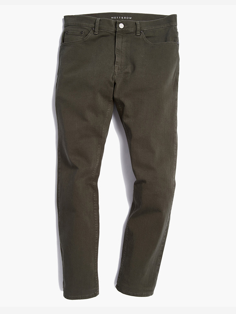 Men wearing Military Green Straight Mercer Jeans
