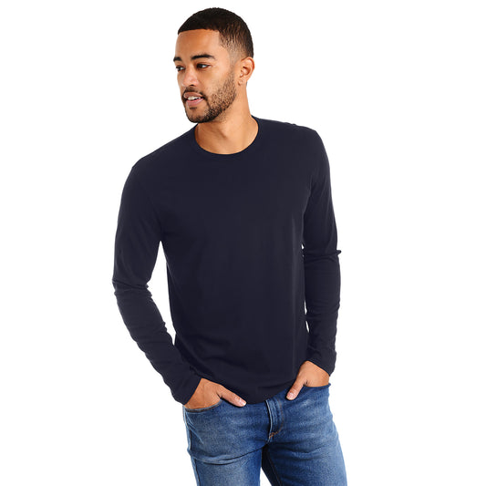 Long Sleeve Crew Tee Driggs Azul marino Crew tees