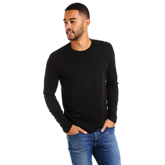 Long Sleeve Crew Tee Driggs Negro Crew tees