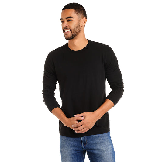 Long Sleeve Crew Tee Driggs Negro Crew tees