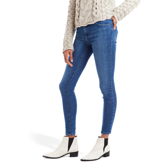 High Rise Skinny Beekman Jeans Azul medio/claro High-Rise Skinny mujer