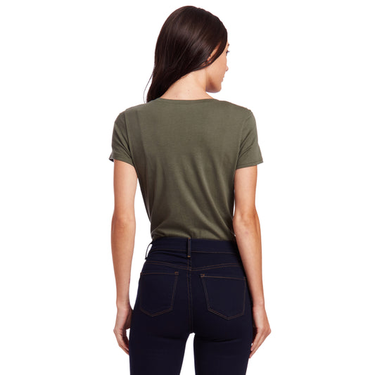 Fitted V-Neck Marcy Tee Vert Militaire V-Neck tees