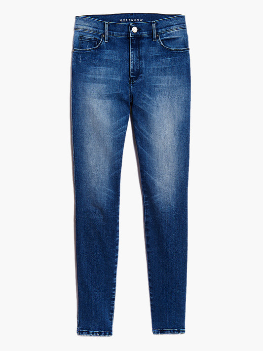 Mid Rise Skinny Moore Jeans Azul medio Mid-Rise Skinny mujer