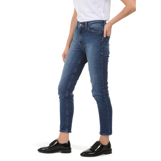 High Rise Mom Ridge Jeans Medium/Dark Blue The Mom Jean jeans