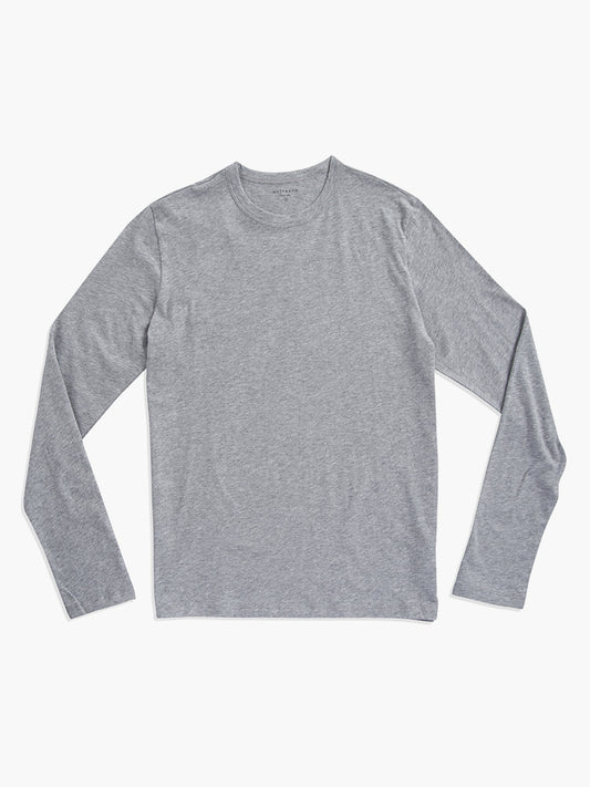 Long Sleeve Crew Tee Driggs Gris jaspeado Crew tees