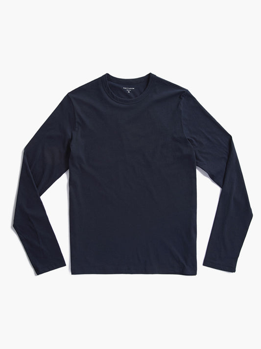 Long Sleeve Crew Tee Driggs Azul marino Crew tees