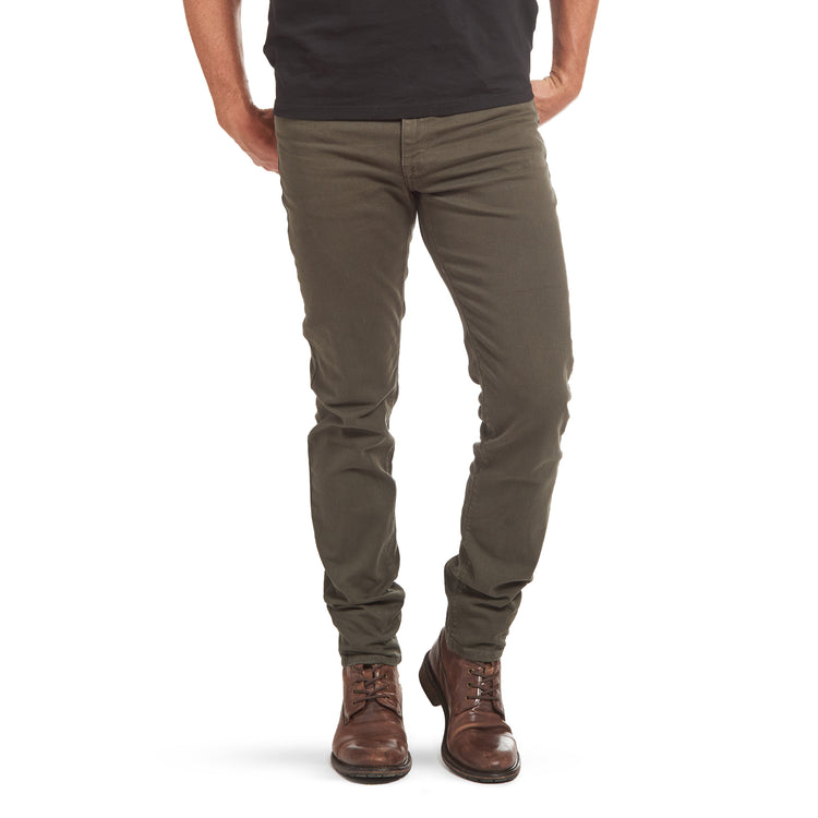 Men wearing Military Green Skinny Mercer Jeans