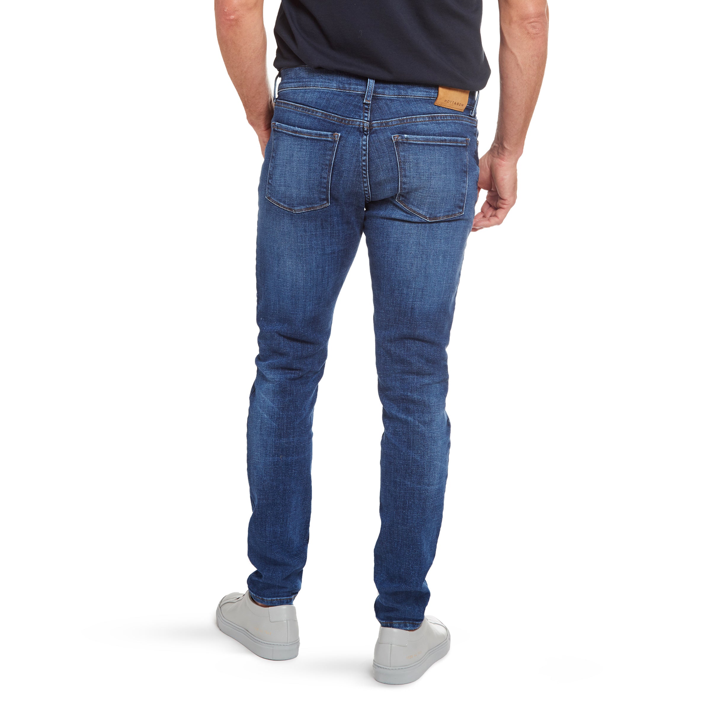 Men wearing Light/Medium Blue The Blue Jeans Edit skinny jeans