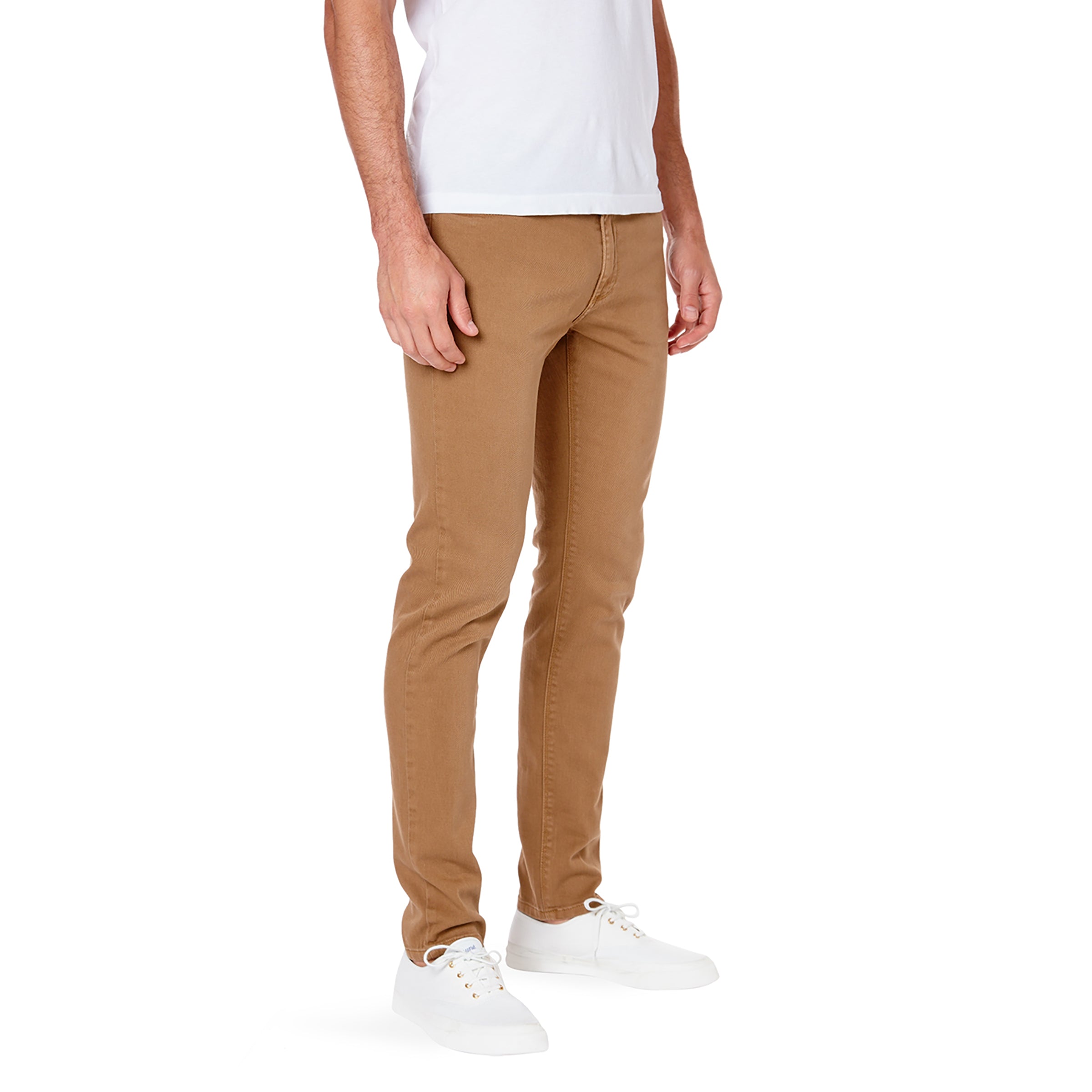 Men wearing Kaki Skinny Mercer Jeans