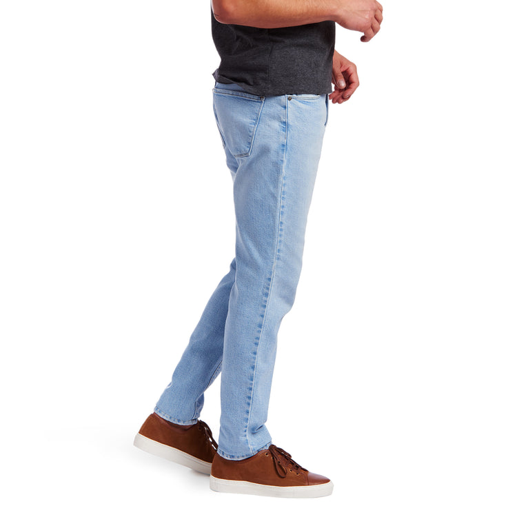 Men wearing Light Blue Slim Hubert Jeans