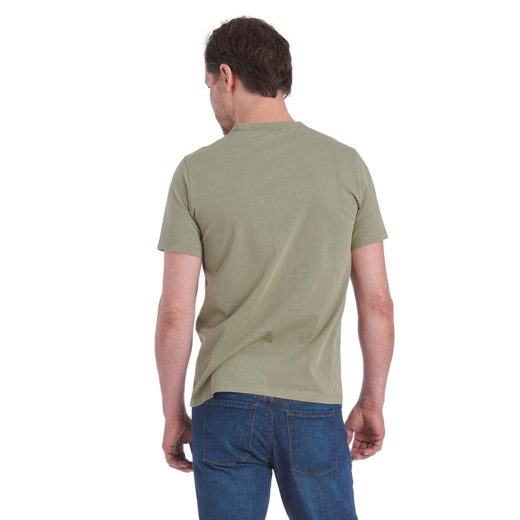 Men wearing Vert Militaire Classic Crew Driggs Tee