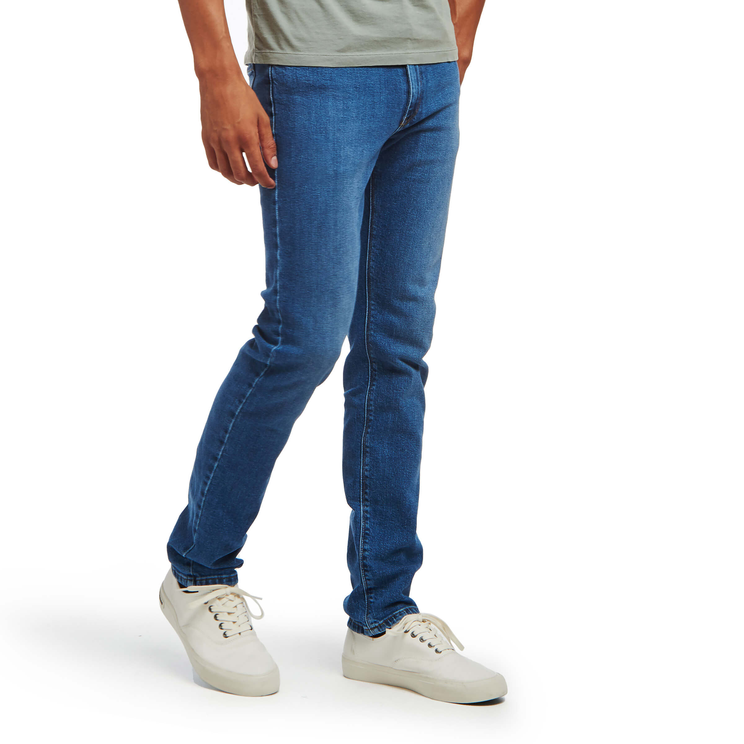 Men wearing Medium Blue Slim Hubert Jeans