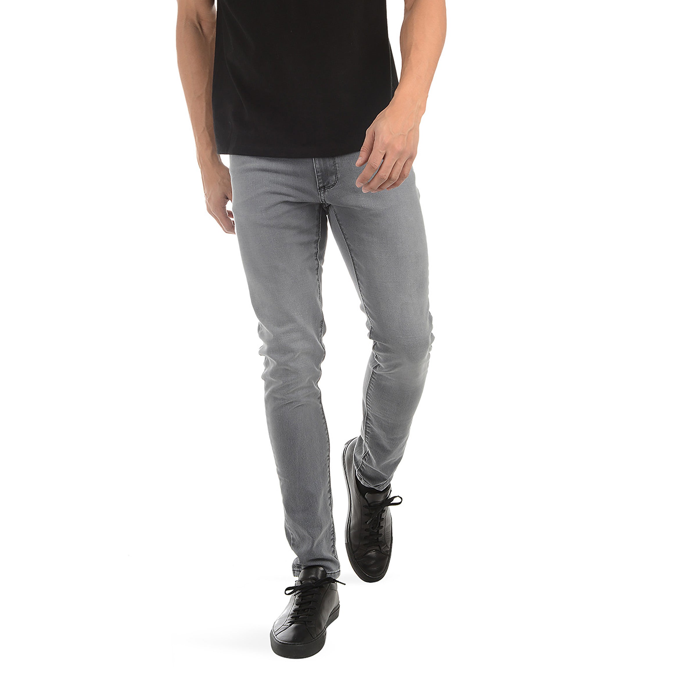 Men wearing Light Gray The Gray Edit Skinny jeans