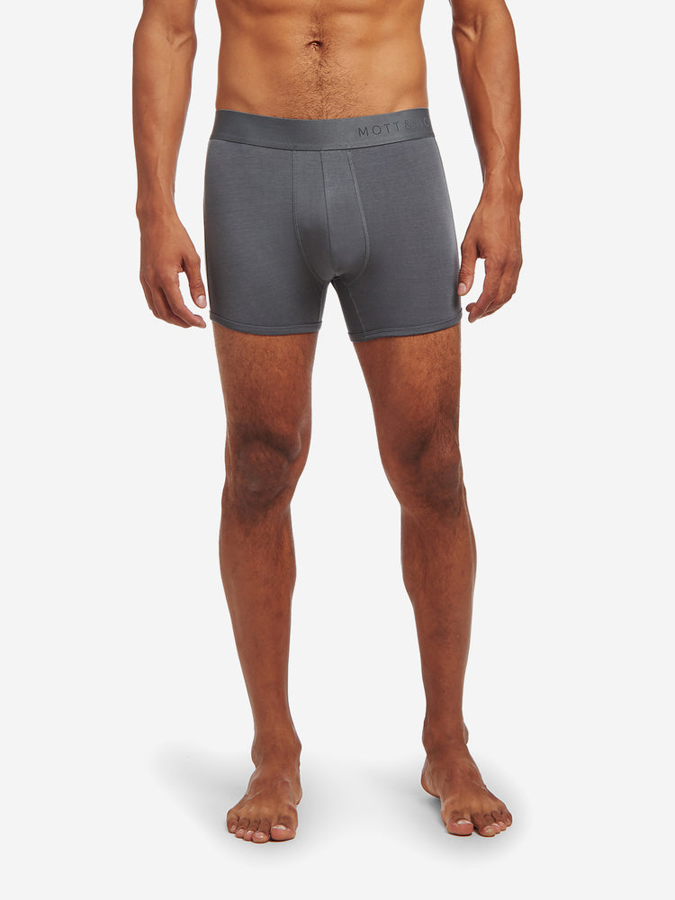 Men wearing Bleu Graphite Second Skin Trunk